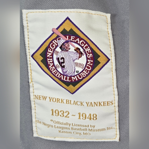 NLBM NEGRO LEAGUE BASEBALL NEW YORK BLACK YANKEES JERSEY. - Picture 4 of 6